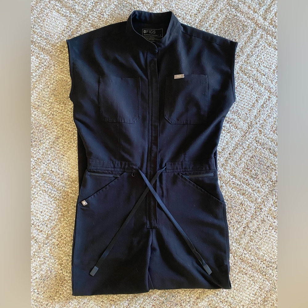 Figs Rafaela Cargo Scrub Jumpsuit - Picture 2 of 5